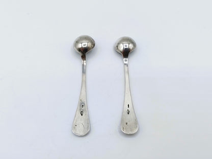 Silver salt spoons, Begeer, Utrecht, 20th century