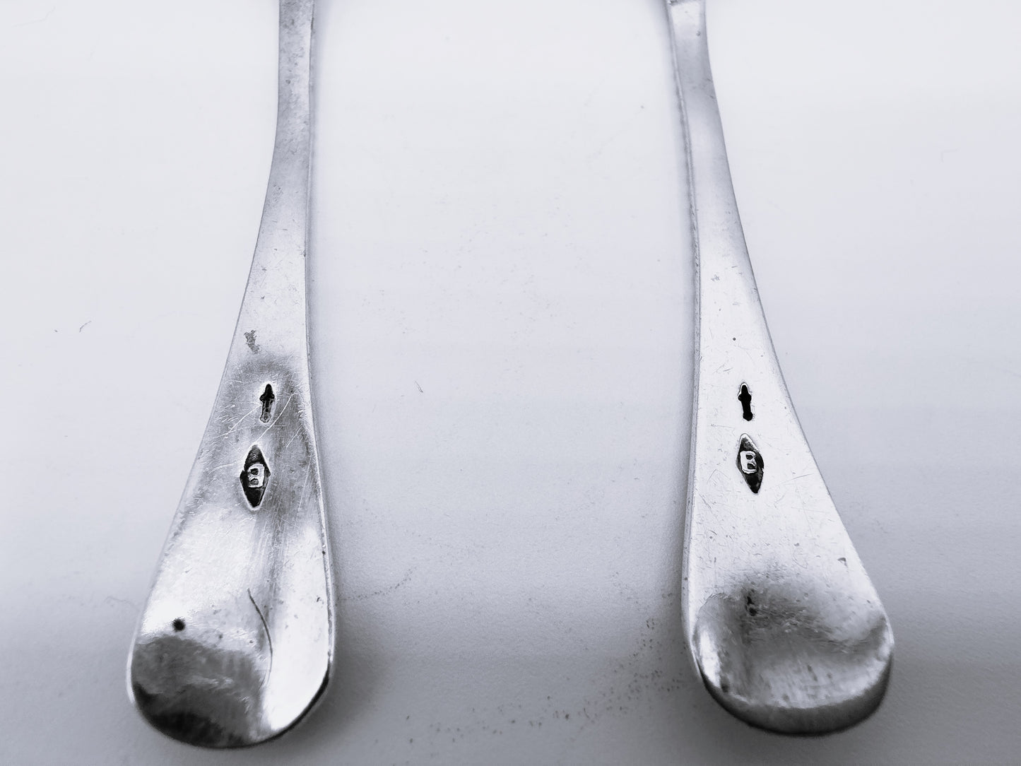 Silver salt spoons, Begeer, Utrecht, 20th century