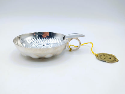 Silver wine tasting dish, France, 20th century