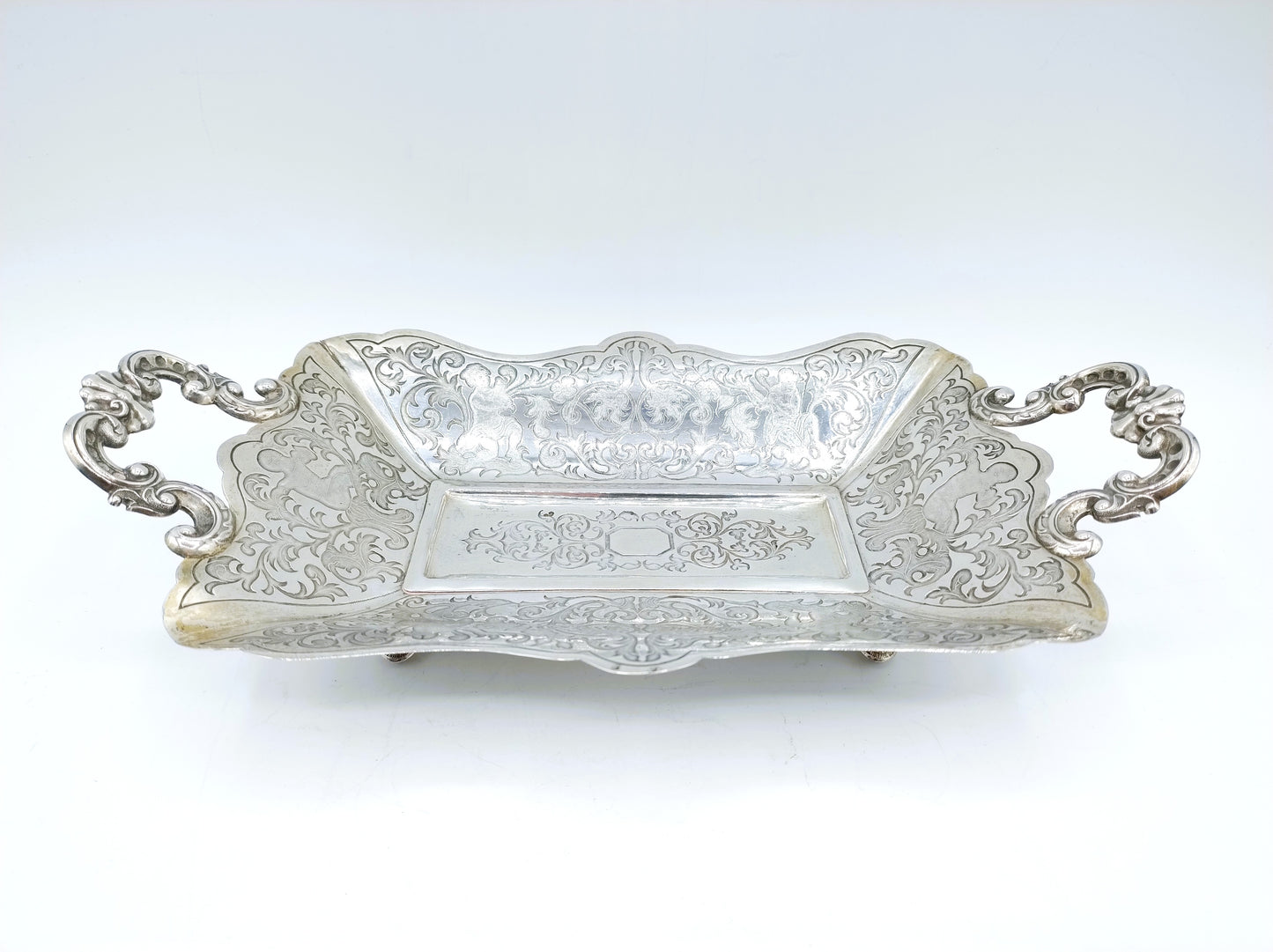 Silver presentation dish, Germany, 1848