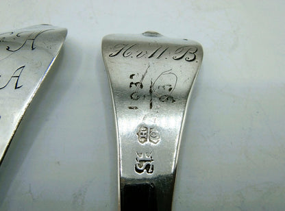 Silver cutlery, HJ Spanjer, Groningen, 1730