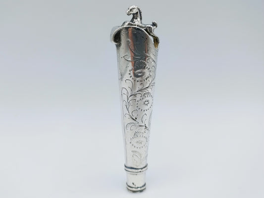 Silver knife handle, 18th century