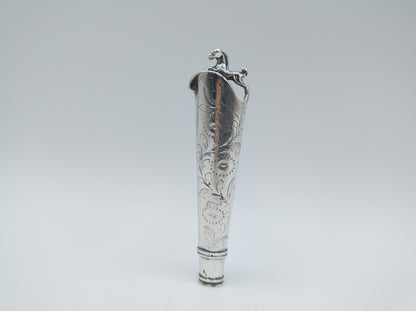 Silver knife handle, 18th century