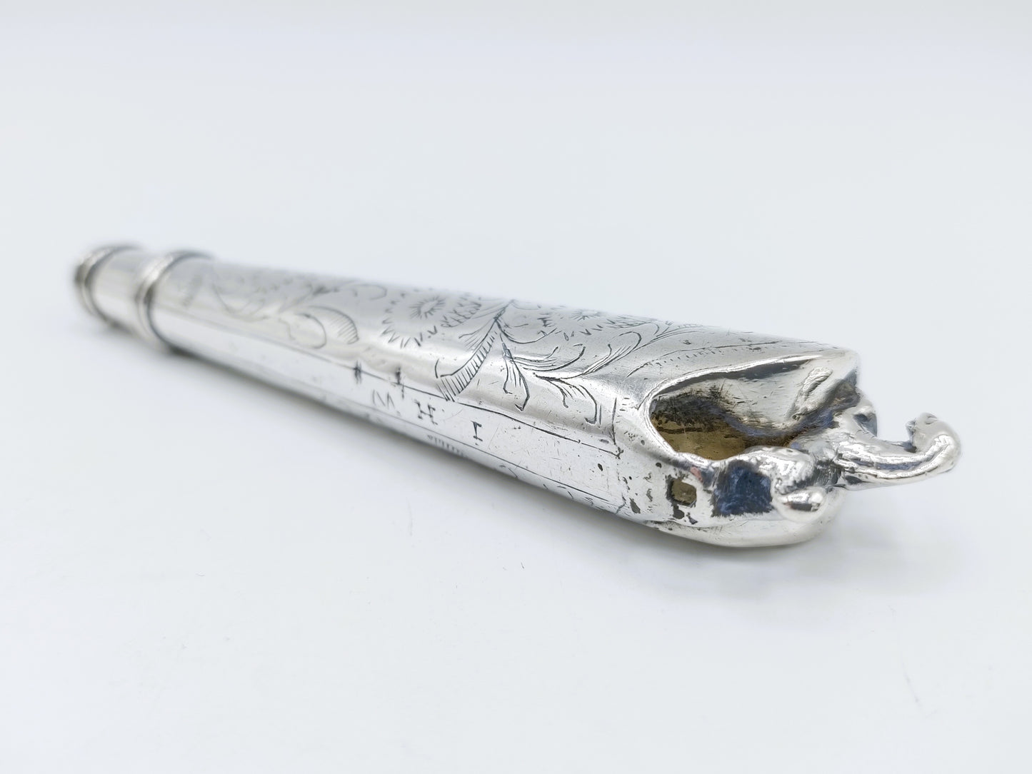 Silver knife handle, 18th century