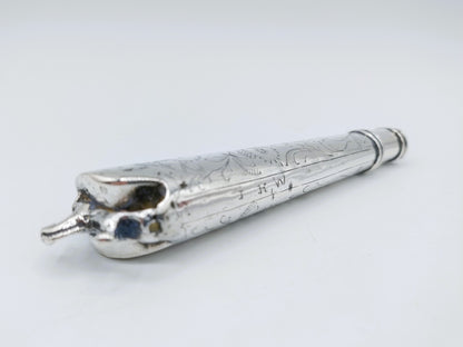 Silver knife handle, 18th century