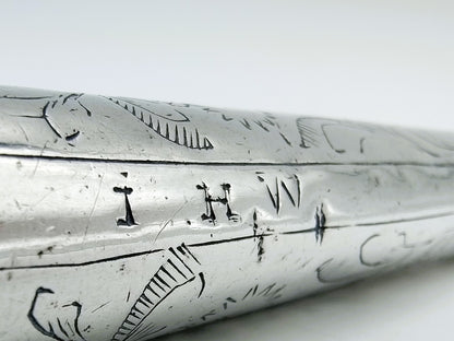 Silver knife handle, 18th century