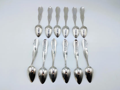 12 Silver teaspoons, G. Kuylenburg, Schoonhoven, 1867