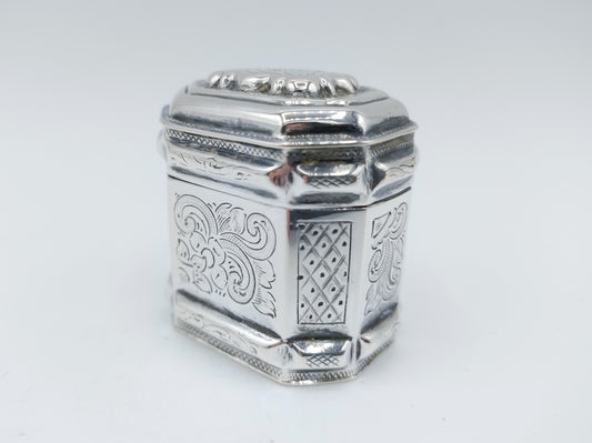 Silver loderein box, Chr. J. Brunings, Joure, 1866