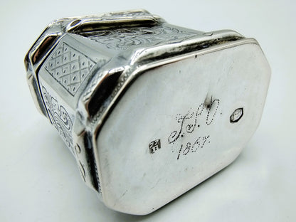 Silver loderein box, Chr. J. Brunings, Joure, 1866