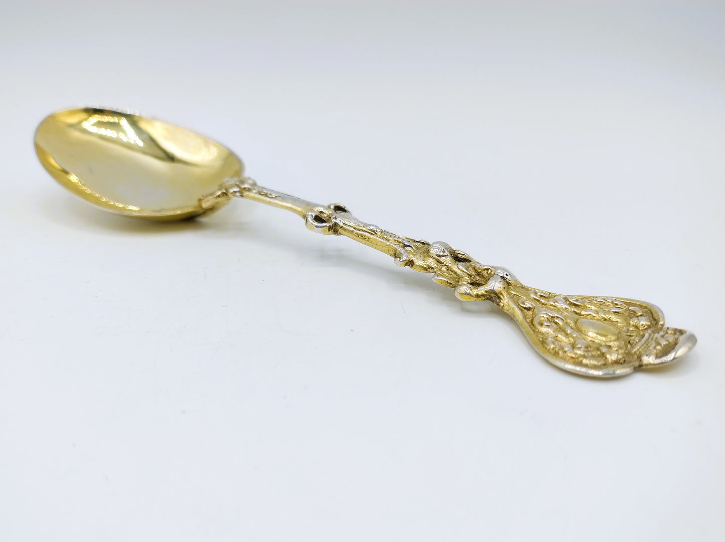 Silver gilded occasional spoon, JL Spannenburgh, Harlingen, 1747