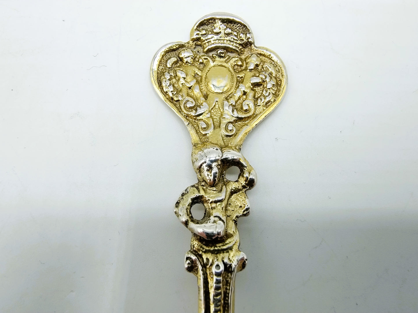 Silver gilded occasional spoon, JL Spannenburgh, Harlingen, 1747