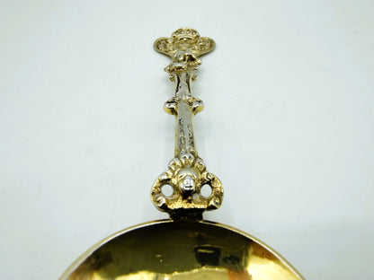 Silver gilded occasional spoon, JL Spannenburgh, Harlingen, 1747