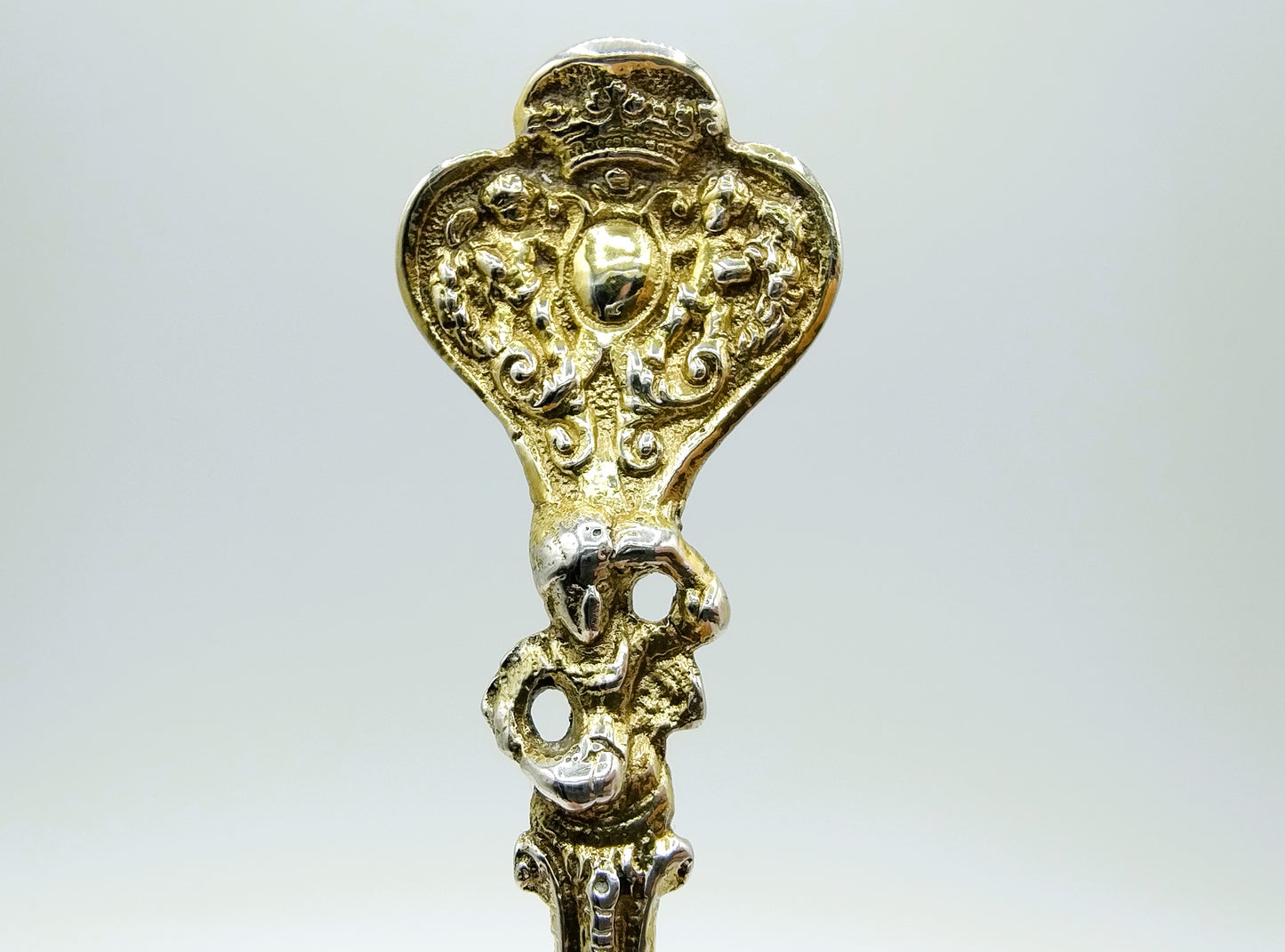 Silver gilded occasional spoon, JL Spannenburgh, Harlingen, 1747