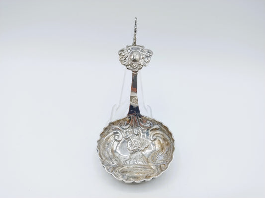 Silver cream spoon, Friesland, 18th century