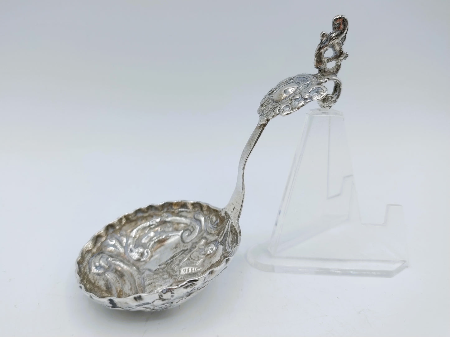 Silver cream spoon, Friesland, 18th century