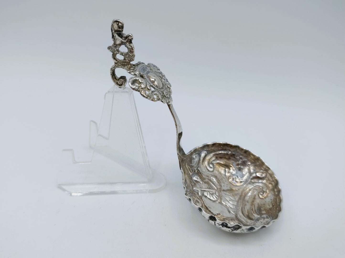 Silver cream spoon, Friesland, 18th century