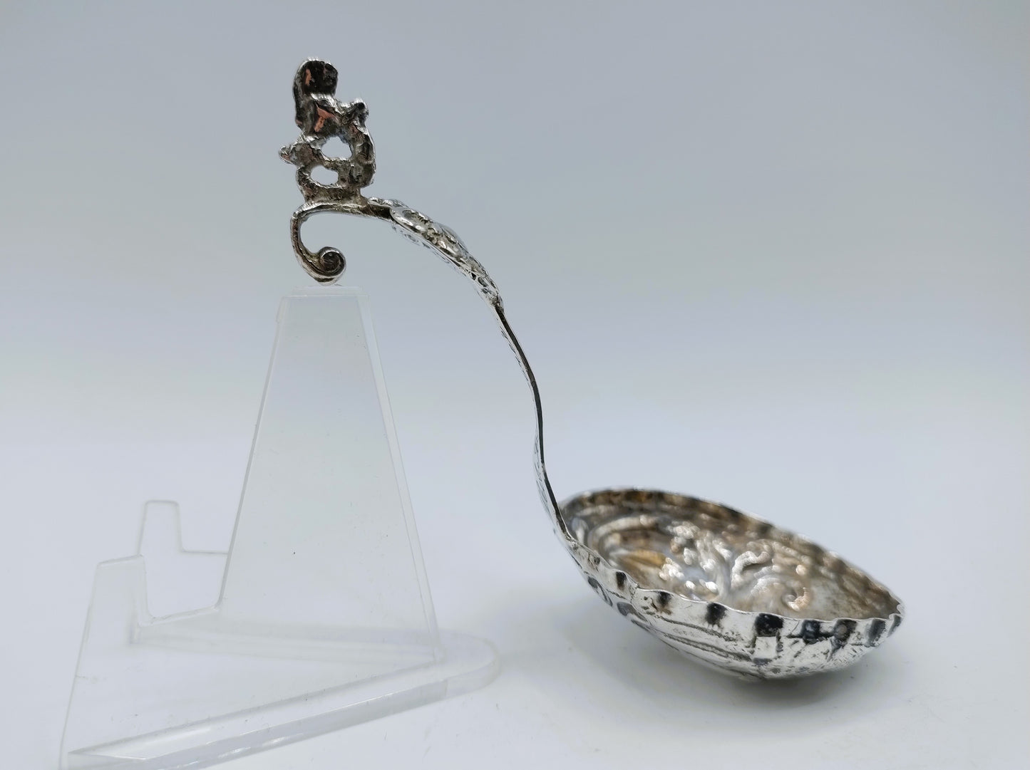 Silver cream spoon, Friesland, 18th century