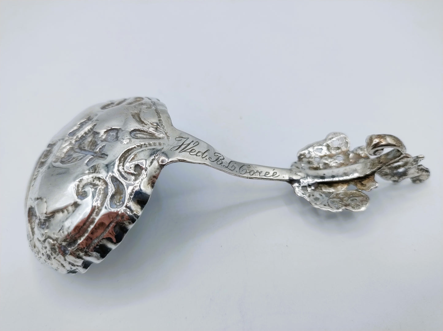 Silver cream spoon, Friesland, 18th century