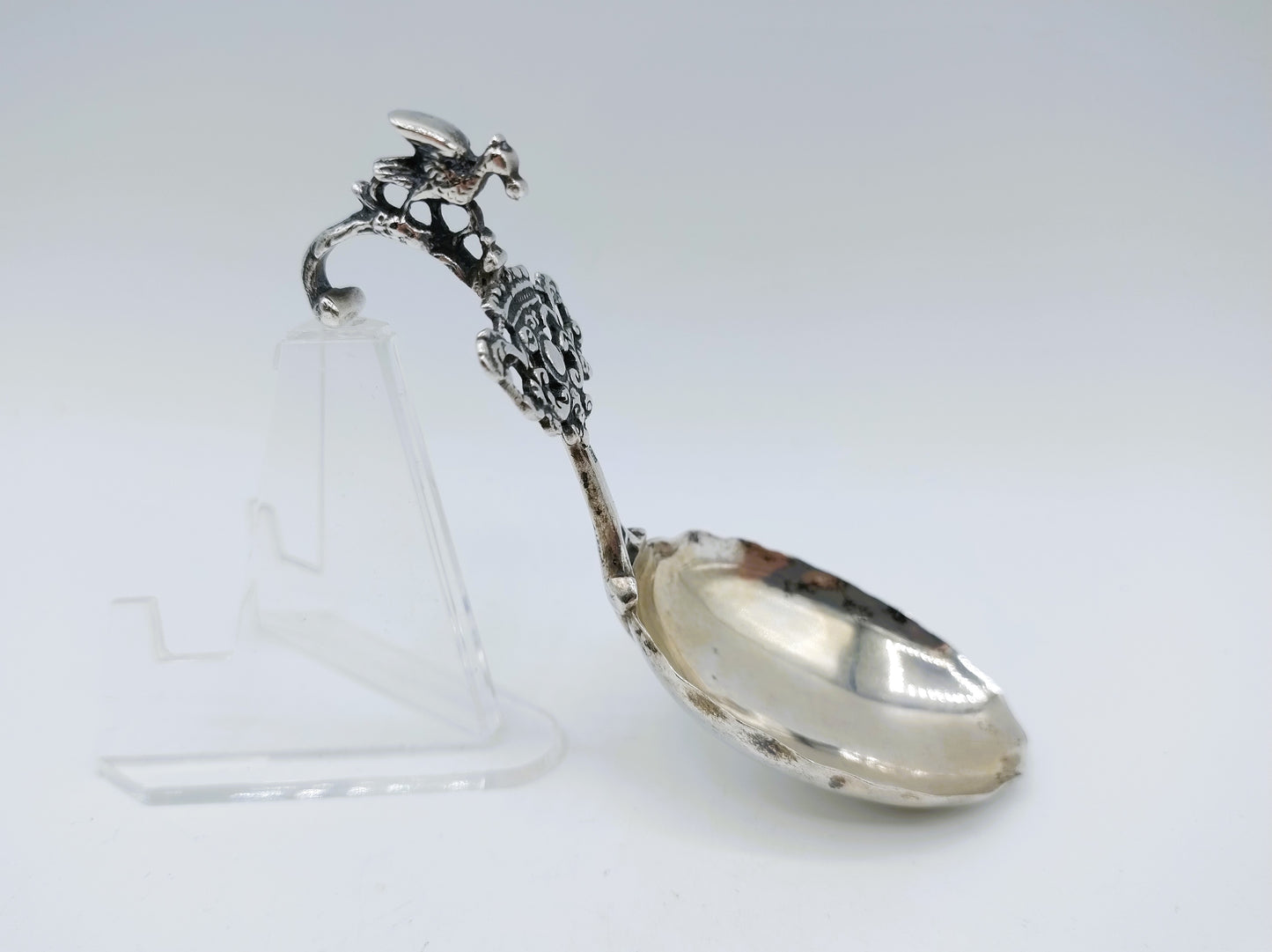 Silver cream spoon, Fa. Bijkamp and Co, Steenwijk, 1936