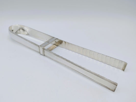 Silver asparagus tongs, Company J.M. van Kempen, Voorschoten, 1871