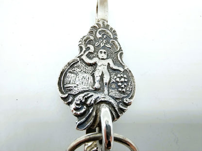 Silver bag bracket with bag hook, C. Murk / AJ de Ruiter, Amsterdam, 1891