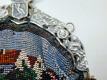 Silver bag bracket with bag hook, C. Murk / AJ de Ruiter, Amsterdam, 1891