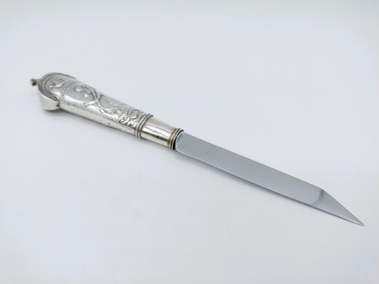 Travel knife with silver handle, N. Reek, Hoorn, 1847