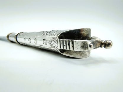 Travel knife with silver handle, N. Reek, Hoorn, 1847