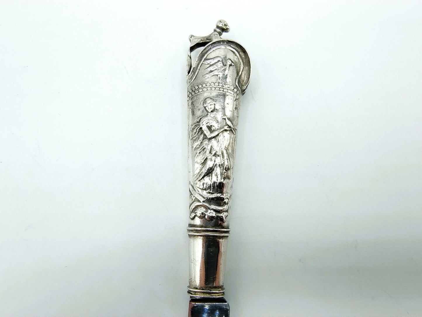 Travel knife with silver handle, N. Reek, Hoorn, 1847