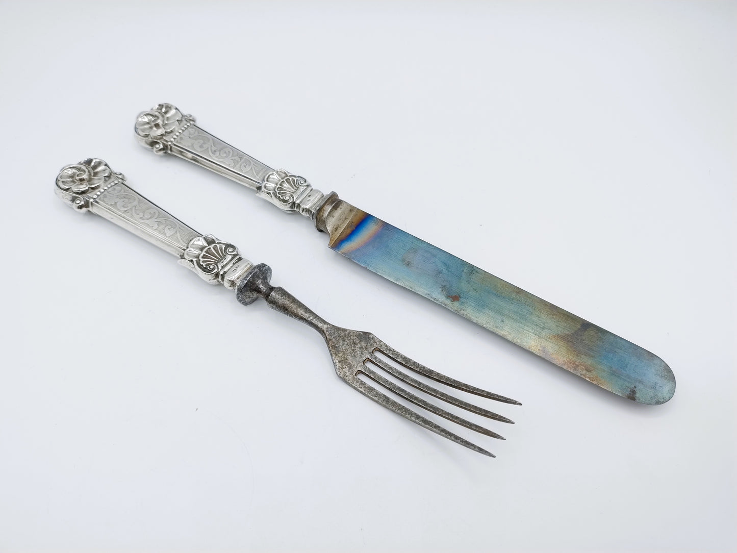 Silver cutlery, France, 19th century