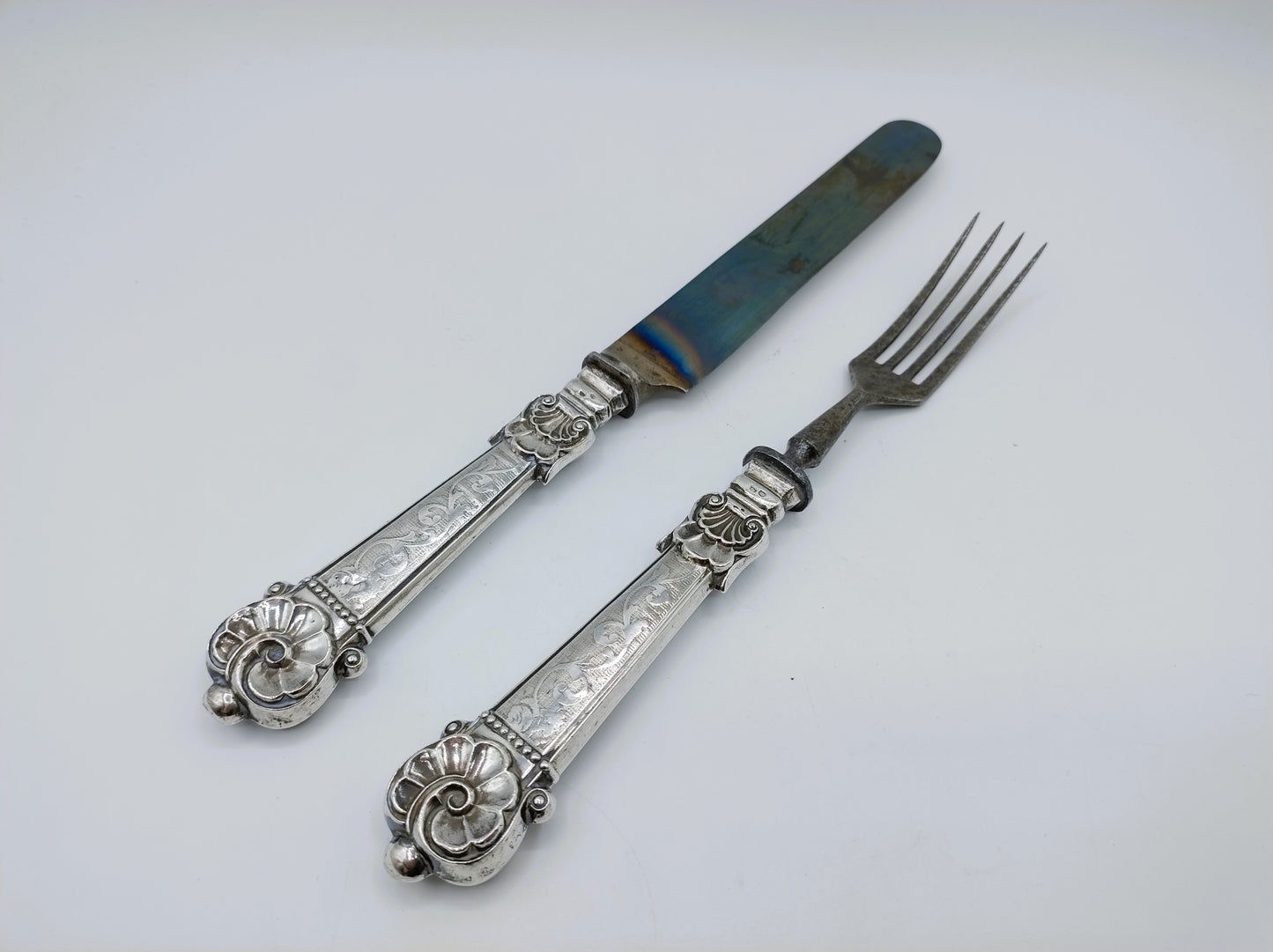 Silver cutlery, France, 19th century