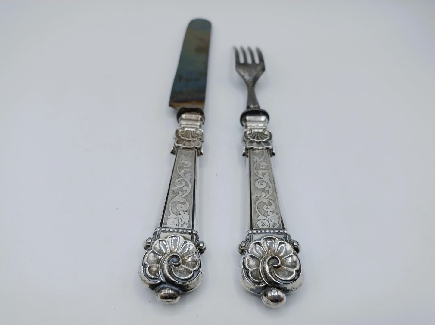 Silver cutlery, France, 19th century