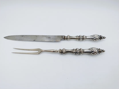 Cutlery with silver handles, France, 19th century