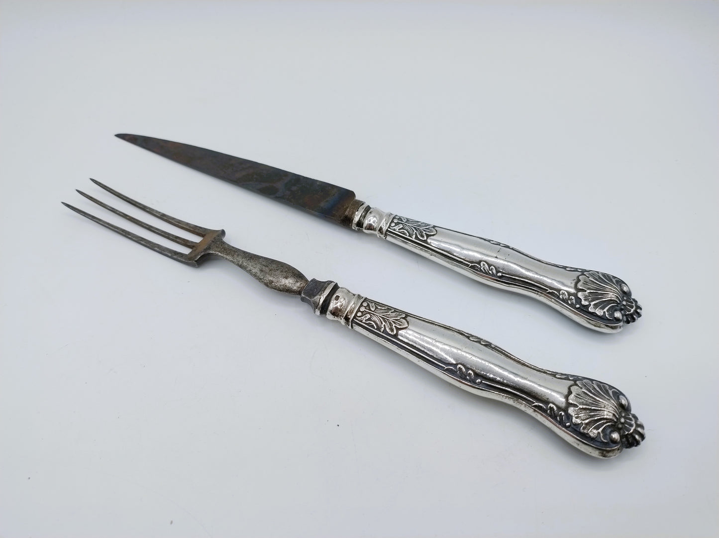 Cutlery with silver handles, Germany, 19th century