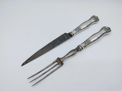 Cutlery with silver handles, Germany, 19th century