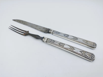 Silver cutlery, France, 19th century