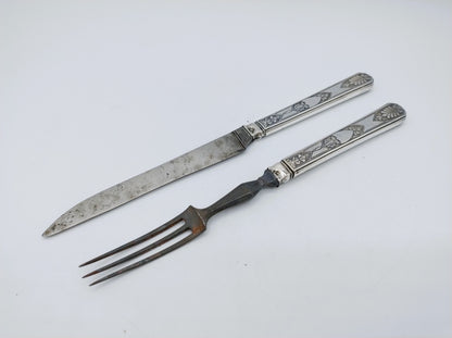 Silver cutlery, France, 19th century