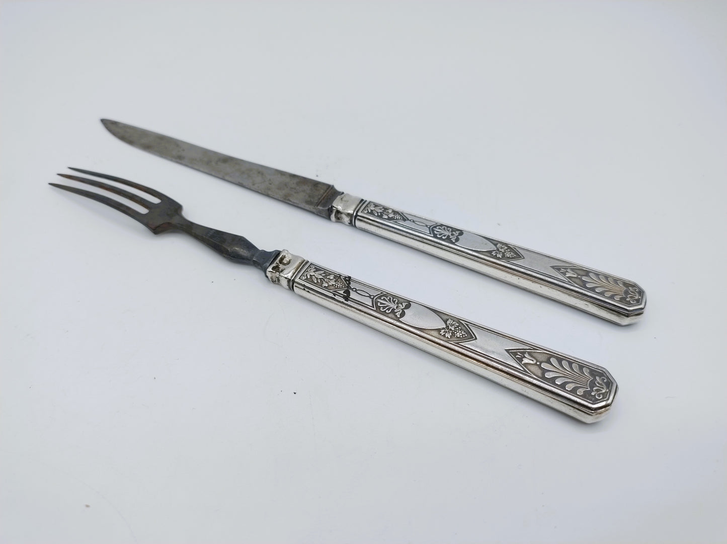 Silver cutlery, France, 19th century