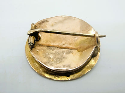 Gouden broche, klederdracht, 19e eeuws