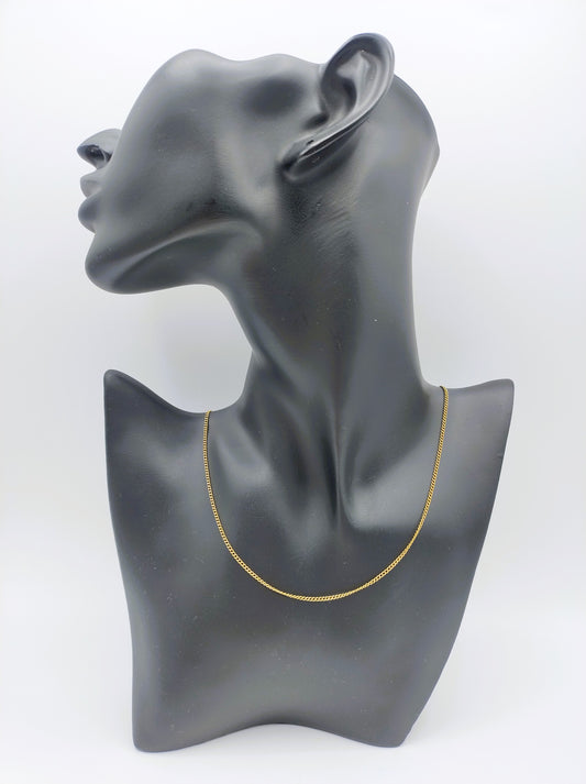 Gold-Gourmetkette, 14 Karat, 53 cm