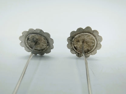 Antique silver hat pins, Friesland, 19th century