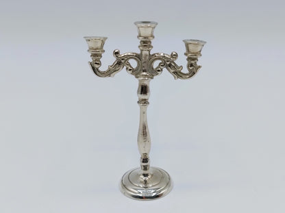 Silver miniature candlestick, D. Aubert, The Hague, 925