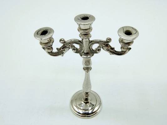 Silver miniature candlestick, D. Aubert, The Hague, 925