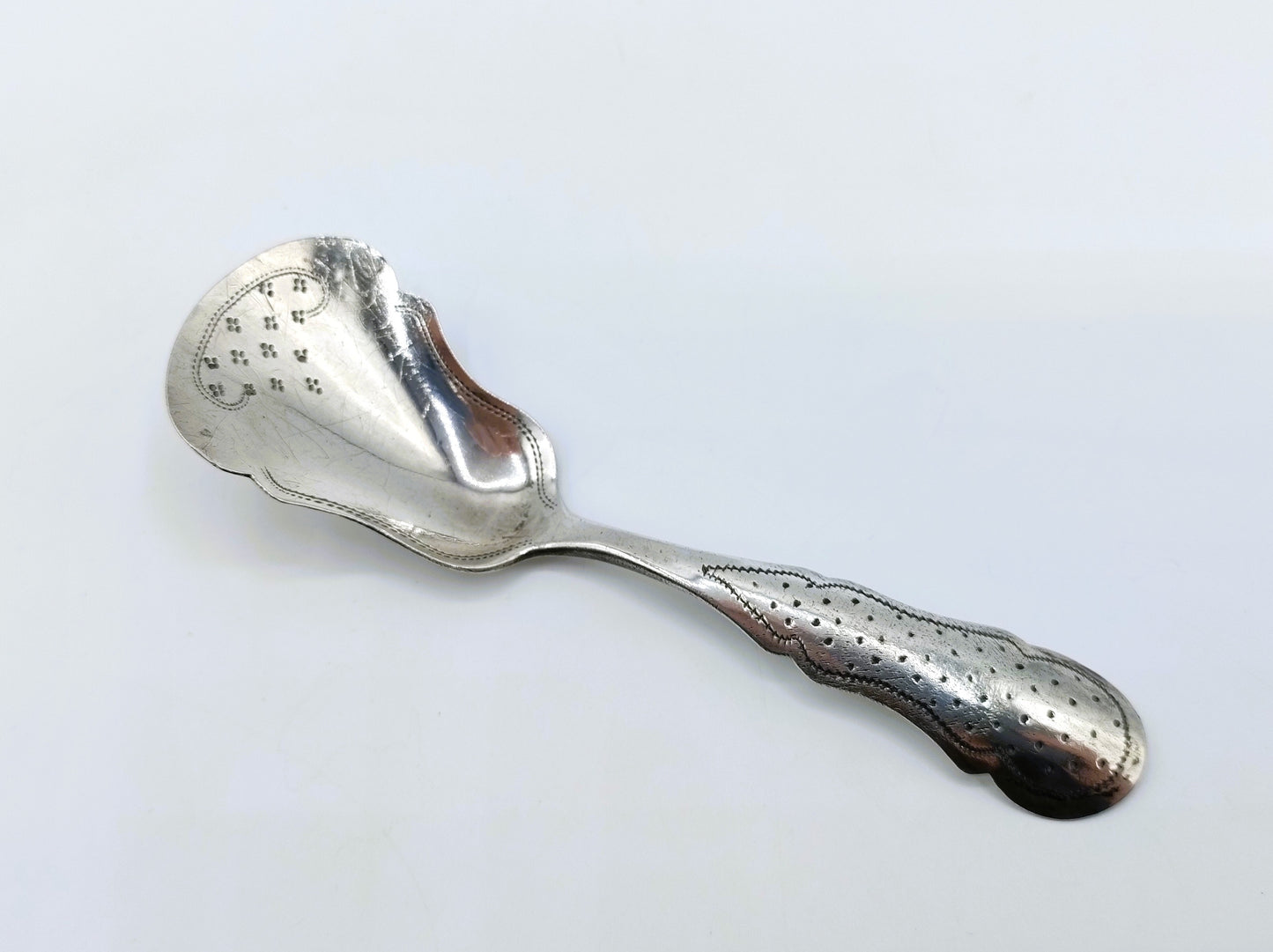 Silver sugar scoop, CF Wewer, Schoonhoven, ca. 1938