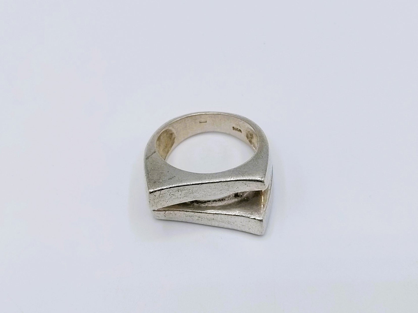 Zilveren unisex ring, 17 mm