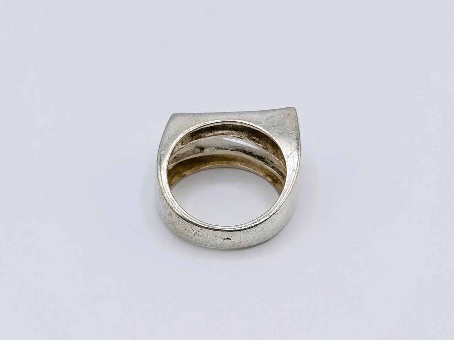 Silberner Unisex-Ring, 17 mm