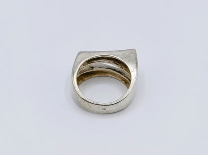 Zilveren unisex ring, 17 mm