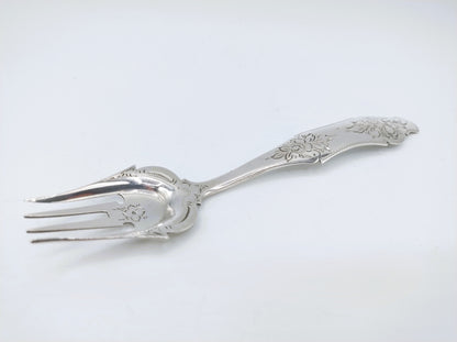 Silver pickle fork, J. van de Ree, Schoonhoven, 1866