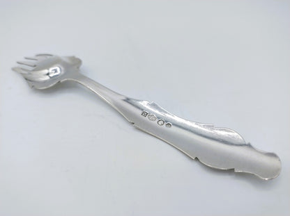 Silver pickle fork, J. van de Ree, Schoonhoven, 1866