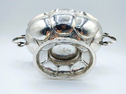 Silver brandy bowl, L. Guidon, Groningen, 1698